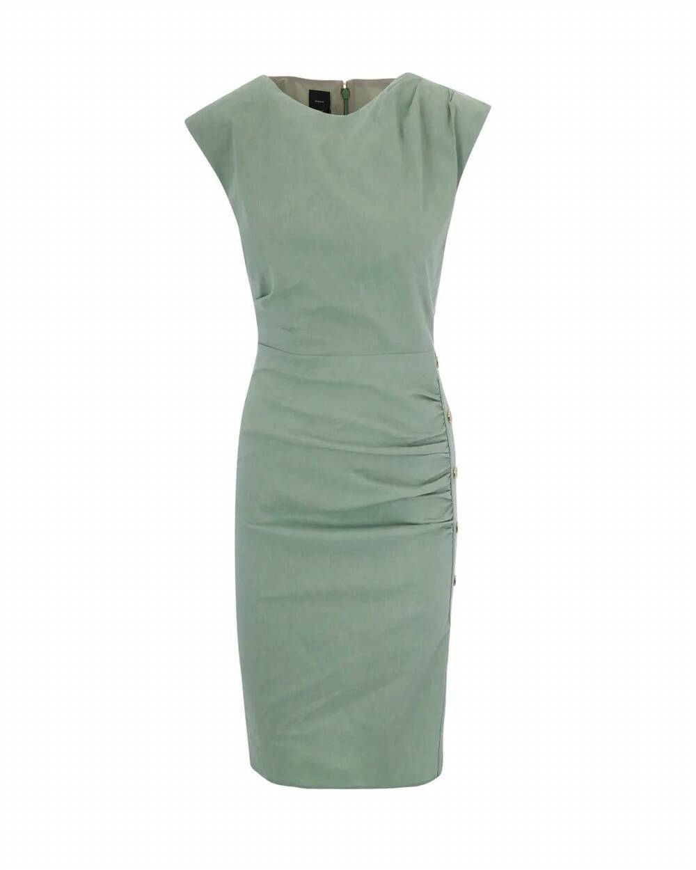 NEW PINKO women's slim fitting calf length dress in linen